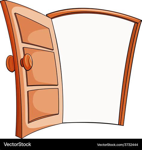 An open door Royalty Free Vector Image - VectorStock