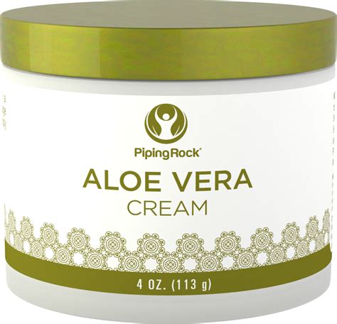 Aloe Vera Moisturizing Cream 4 oz (113 g) | Buy Aloe Vera Cream | Piping Rock Health Products