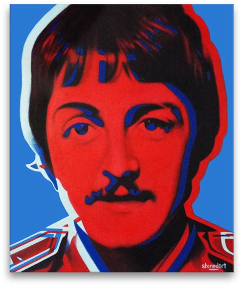 Paul McCartney painting - stonedart