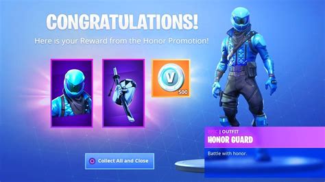 I Got the New HONOR GUARD Skin in Fortnite.. - YouTube