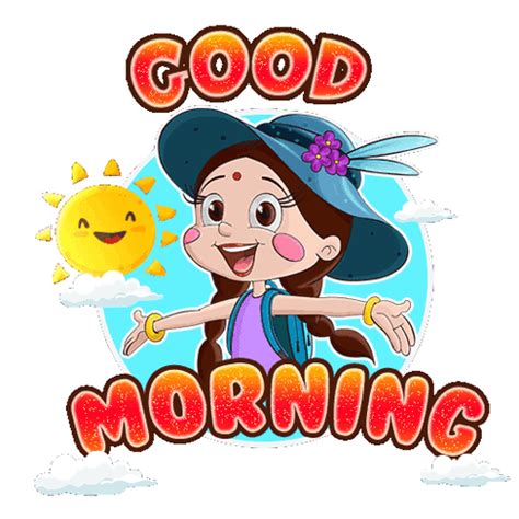 Good Morning Chutki GIF - Good morning Chutki Chhota bheem - Discover ...