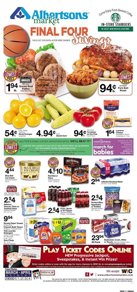 Albertsons Weekly Ad Mar 29 - Apr 4 2017 - WeeklyAds2