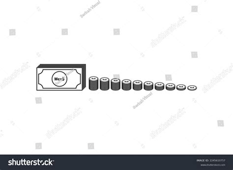 Mexico Currency Symbol Mexican Peso Icon Stock Vector (Royalty Free ...