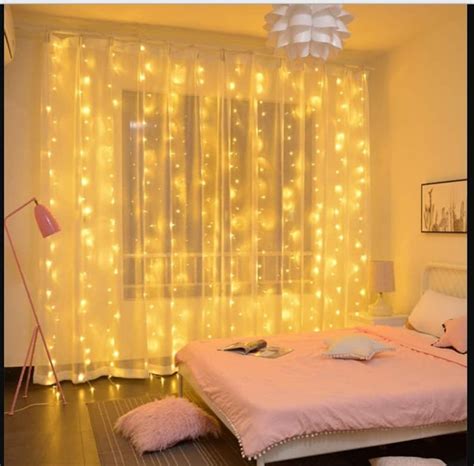 LED Curtain Fairy Lights Remote Controled Christmas Garland - Etsy