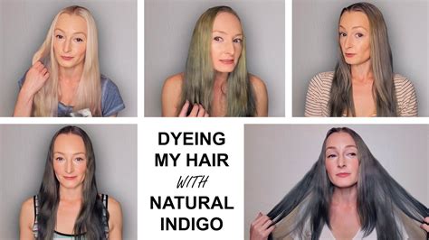 Dyeing My Hair with Natural Indigo - YouTube