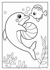 Dolphin Coloring Pages Free Printable PDFs  WakeTheKids sketch template