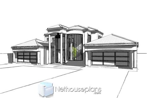 5 Bedroom Double Storey House Plan in South Africa | Nethouseplans ...