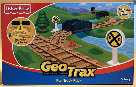 Fisher Price GeoTrax Train Track Set Rail Track Pack Accessories NIB | eBay