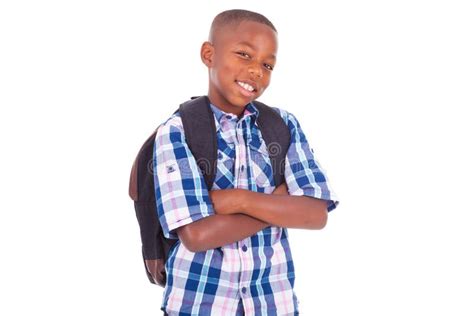 African American School Boy - Black People Stock Image - Image of ...