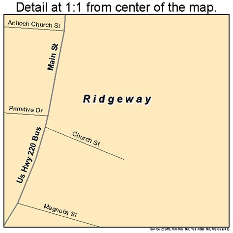 Ridgeway Virginia Street Map 5167208