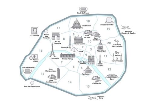 Map Of Arrondissements Of Paris - Sella Daniella