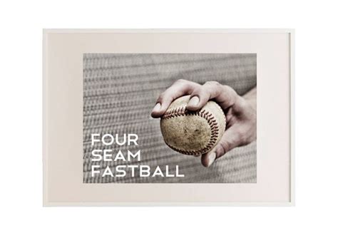 Four seam fastball Pitch Black & White Photo Baseball pitches