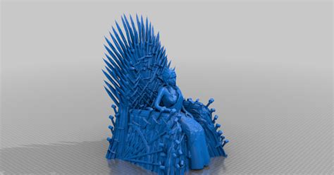 Daenerys sits on Iron Throne by Peter Farell | Download free STL model ...