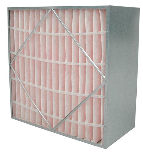 AIR HANDLER Rigid Cell Air Filter, 24x24x12, MERV 14, Fiberglass ...