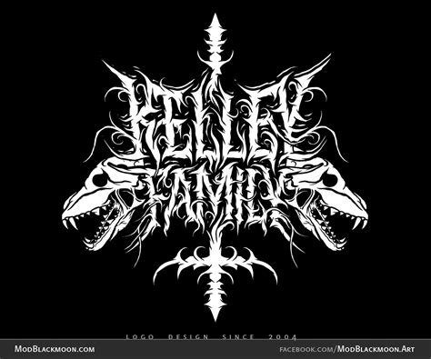 Kelley Family - Death Metal Logo