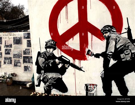 War protest art banners and poster displayed outside Westminster in ...