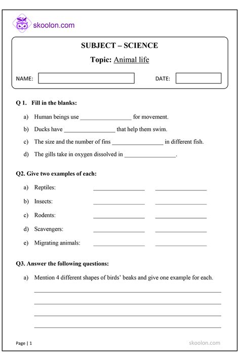 Cells Vocabulary List and Crossword 5th Grade Science Worksheet ...