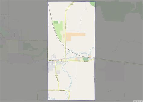 Map of Downing village, Wisconsin