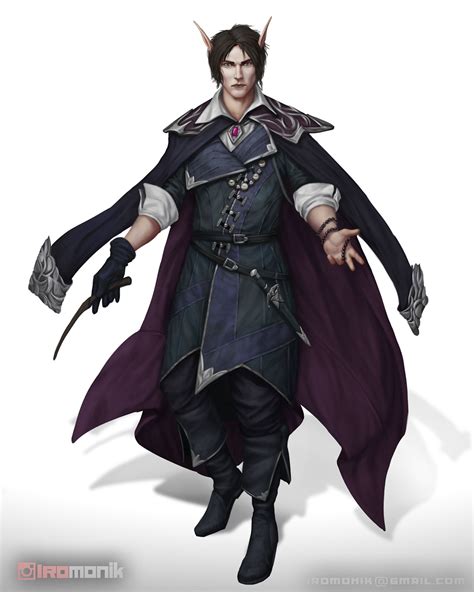 [ART] Elf Warlock Character art : r/DnD