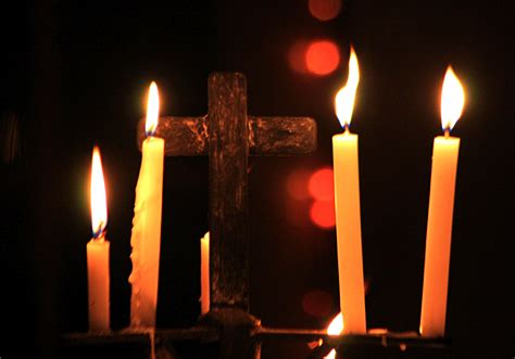 Download Cross Photography Candle HD Wallpaper