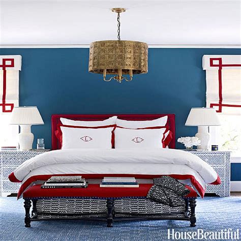 15 Stunning Blue Color Combinations for Your Bedroom | Bedroom red ...