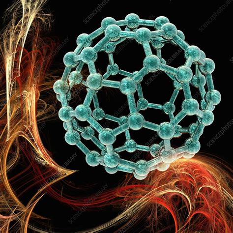 Buckyball molecule, artwork - Stock Image - F005/6114 - Science Photo Library