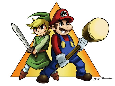 Mario and Link by darkchapolin on DeviantArt