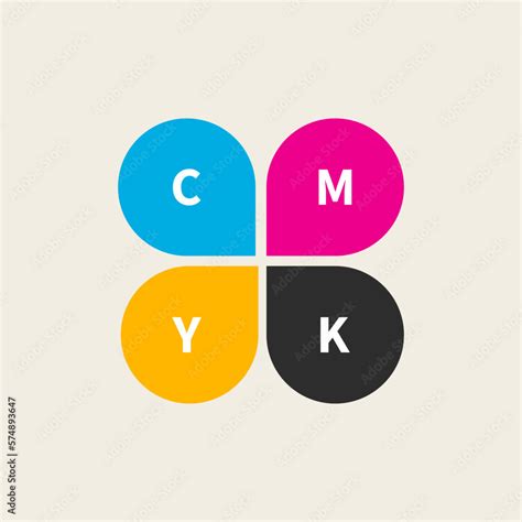 CMYK logo Stock Vector | Adobe Stock