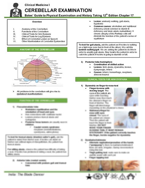 SOLUTION: Cerebellar examination physical diagnosis - Studypool