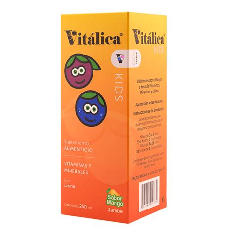 Vitalica Kids Vitaminas y Minerales 2 Frascos de 250 ml c/u