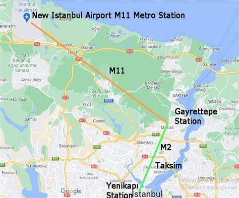 M11 - New Istanbul Airport metro subway line - Airport Cab