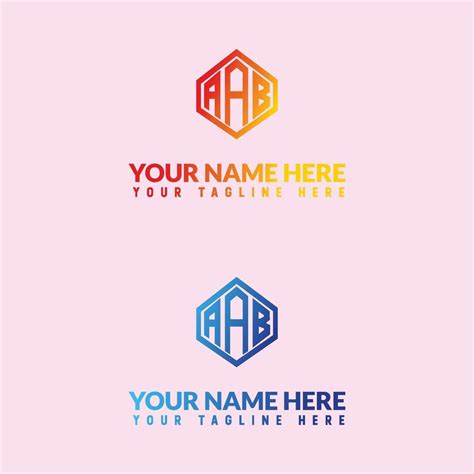 aab letter logo or aab wordmarks logo design 22995985 Vector Art at ...