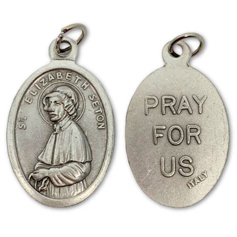 St. Elizabeth Ann Seton Oxidized Medal - Seton Shrine