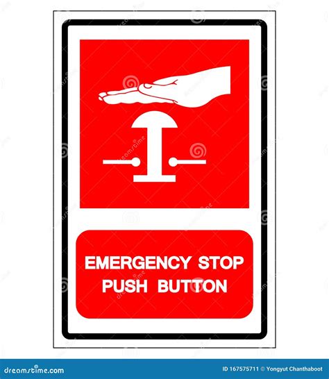 Emergency Stop Push Button Symbol