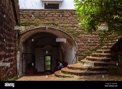 Reis Magos Fort Goa India June 25 2022 Interiors of Reis Magos fort in Goa which shows the ...