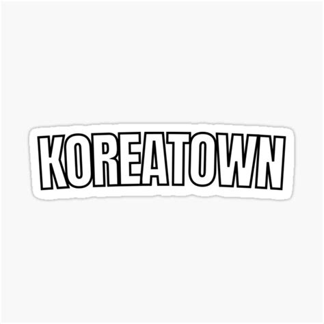 "Koreatown Los Angeles Street" Sticker for Sale by aminerahmoune | Redbubble