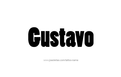 Gustavo Name Tattoo Designs