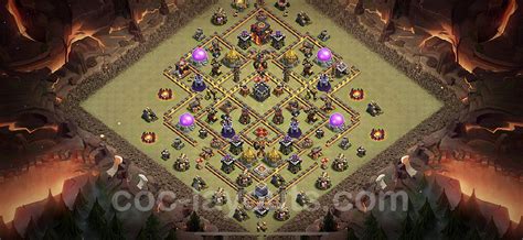 Best War Base TH10 with Link, Hybrid 2023 - Town Hall Level 10 CWL Base ...