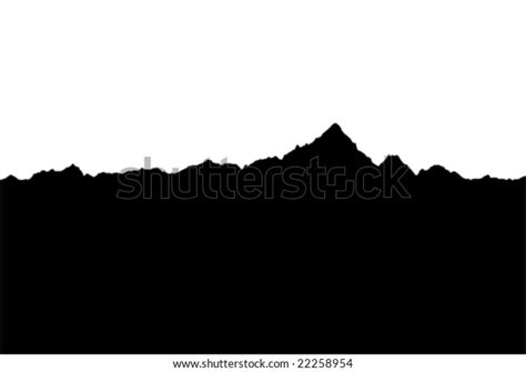 9 Real Mountain Profile Silhouette Vector Images, Stock Photos, 3D objects, & Vectors | Shutterstock