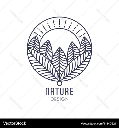 Logo nature Royalty Free Vector Image - VectorStock