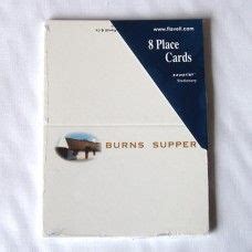 Burns Supper Place Cards (Pack of 8) Night Dinner, Dinner Party ...