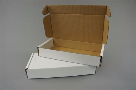 100 White Postal Cardboard Boxes Mailing Shipping Cartons Small Size ...