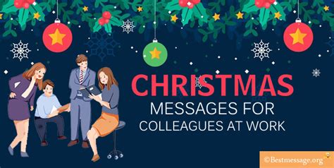 Christmas Messages to Colleagues at Work, Holiday Message, Wishes