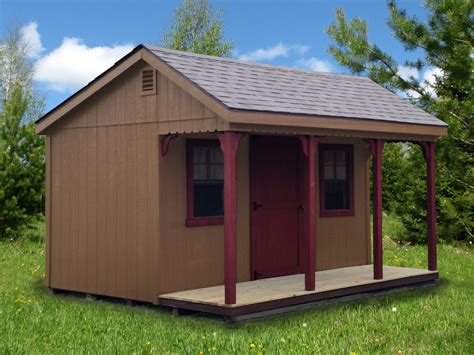 12x20 LP Custom Smartside with 4 Foot Side Porch - Sheds Quebec | West Quebec Shed Company