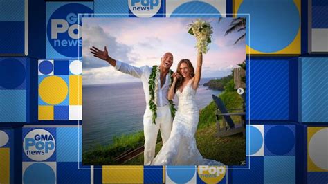 Video Dwayne Johnson marries over the weekend - ABC News