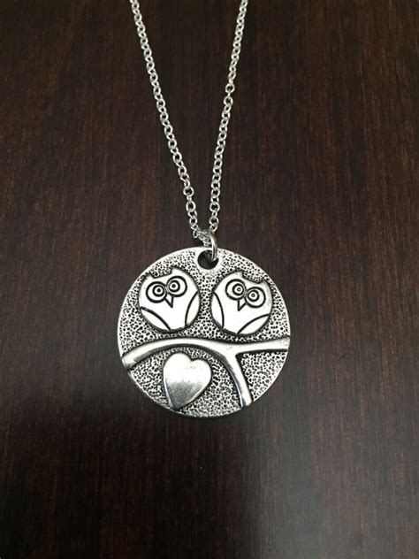 Silver Owl Necklace Owl Necklace Owl Pendant Owl Jewelry | Etsy