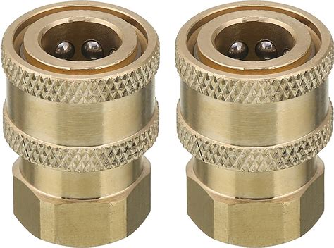 2X Pressure Washer Coupler, Brass Fittings, 1/4 Inch Quick Connect to Female NPT | eBay