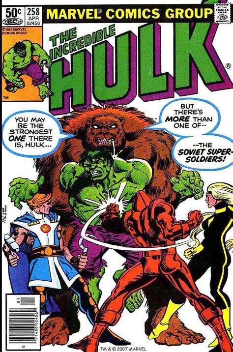 Marvel Comics of the 1980s: 1981 - Frank Miller's Incredible Hulk covers