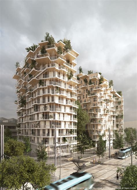 Sou Fujimoto and Laisné Roussel Propose Wooden Mixed-Use Tower for Bordeaux | Sou fujimoto ...