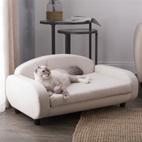 Pet Sofa Bed Pet Sofa Bed for Small Dogs or Cats in White – Item # 61012 – Studio Designs